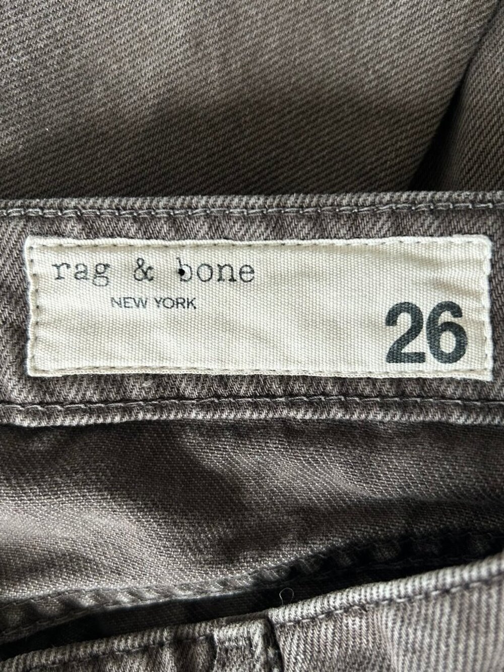 Rag & Bone Saige Low Rise Relaxed Straight Full Jeans Dark Brown Women Size 26 - Picture 8 of 14